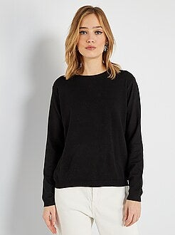 Pullover maglina tinta unita - Kiabi