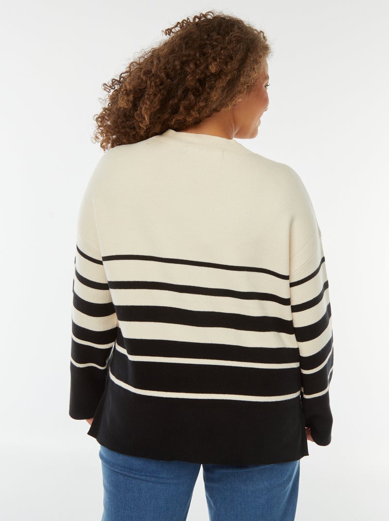 Pullover 'Only Carmakoma' Beige - Kiabi