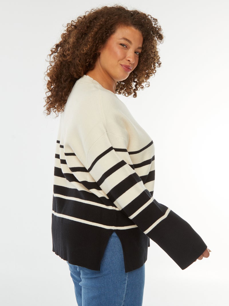 Pullover 'Only Carmakoma' Beige - Kiabi