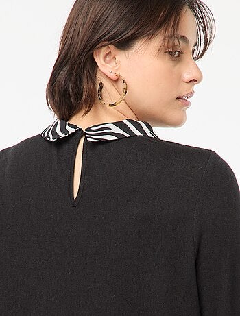 Pullover 'Only Carmakoma' effetto 2 in 1 camicia