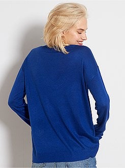 Pullover oversize collo a V - Kiabi