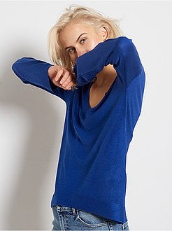 Pullover oversize collo a V - Kiabi