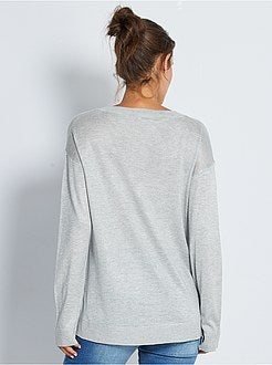 Pullover oversize collo a V - Kiabi