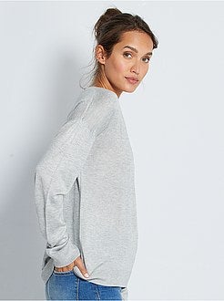 Pullover oversize collo a V - Kiabi