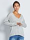     Pullover oversize collo a V vista 4
