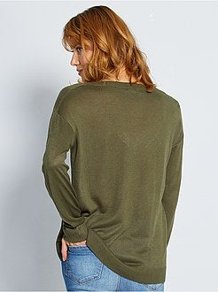 Pullover oversize collo a V - Kiabi