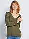     Pullover oversize collo a V vista 2
