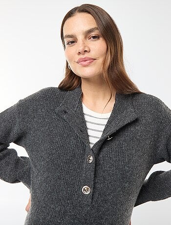 Pullover per l'allattamento con apertura con bottoni