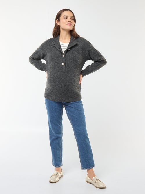 Pullover per l'allattamento con apertura con bottoni - Kiabi