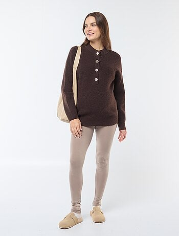 Pullover per l'allattamento con apertura con bottoni