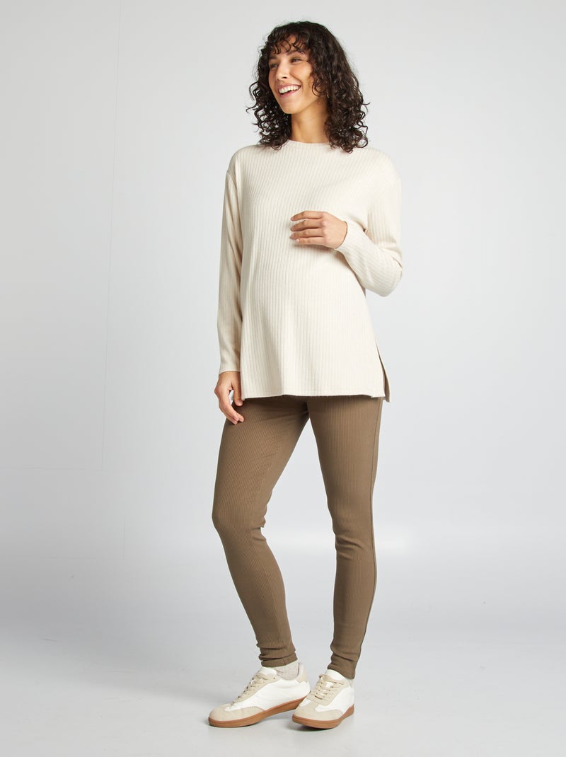 Pullover premaman a coste premaman GRIGIO - Kiabi