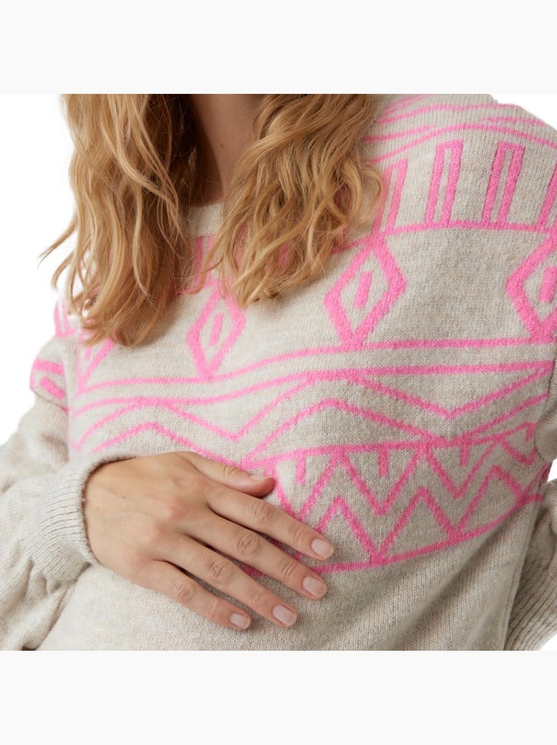 Pullover Premaman da Donna Mamalicious Ecru - Kiabi