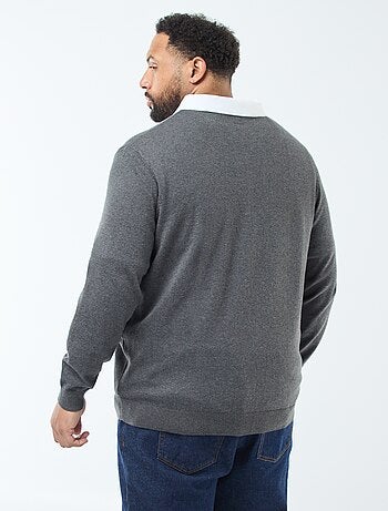 Maglione scollo a V in maglia fine