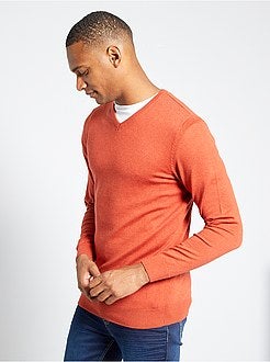 Pullover scollo a V - Kiabi