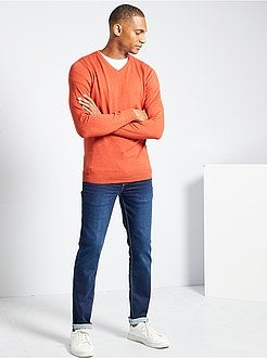 Pullover scollo a V - Kiabi