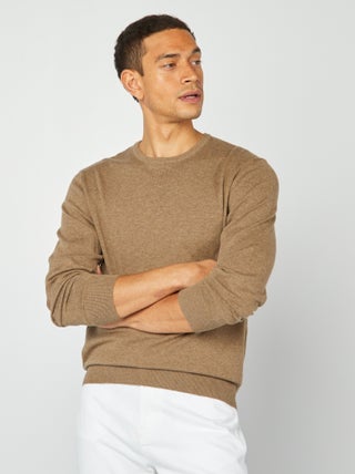 Pullover scollo tondo