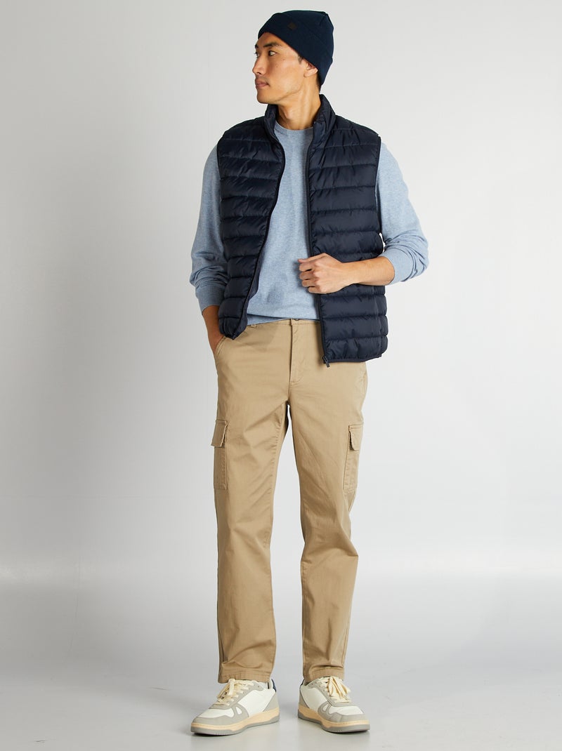 Pullover scollo tondo BLU - Kiabi