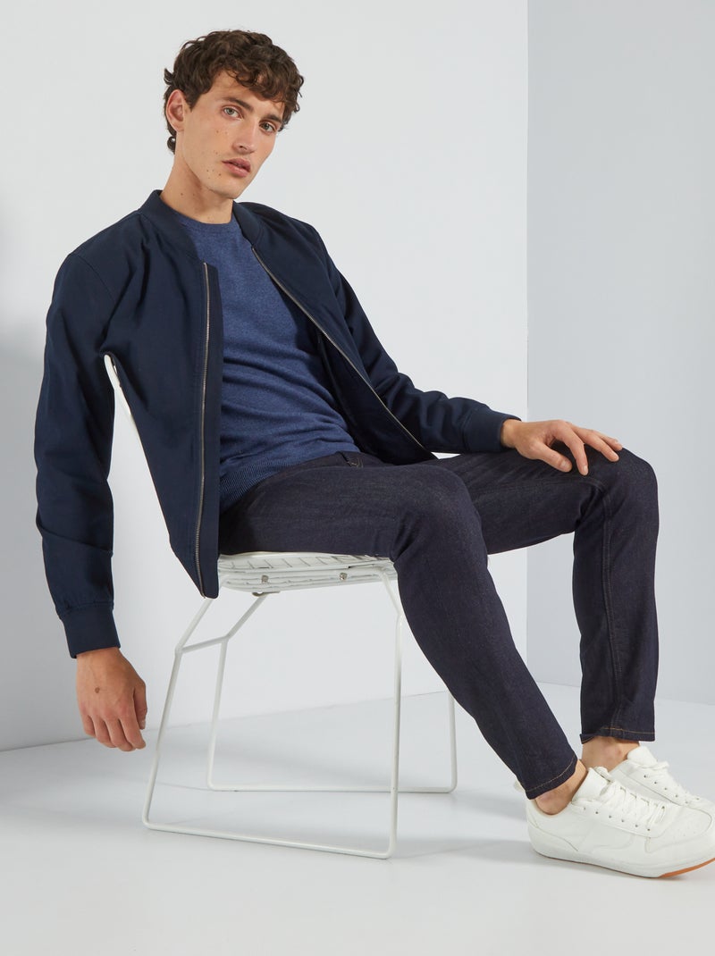 Pullover scollo tondo BLU - Kiabi