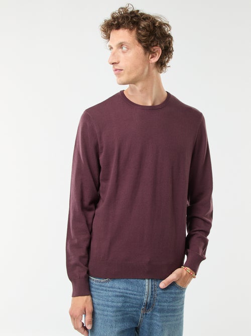 Pullover scollo tondo - Kiabi