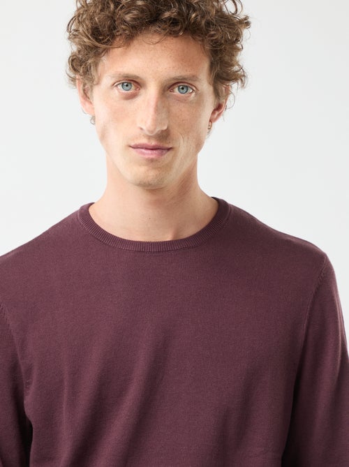 Pullover scollo tondo - Kiabi