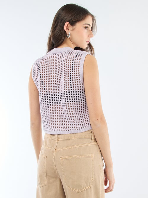 Pullover senza maniche all'uncinetto - Kiabi