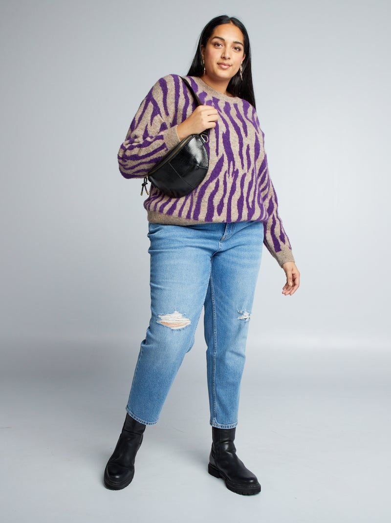 Pullover stampato VIOLA - Kiabi