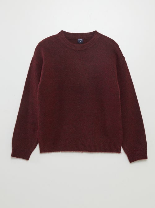 Pullover tinta unita in maglia - Kiabi