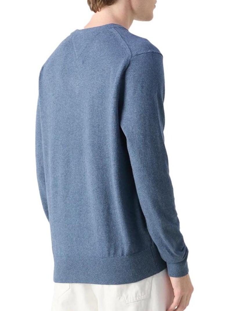 Pullover Tommy Hilfiger Uomo in Cotone Pima Blu - Kiabi
