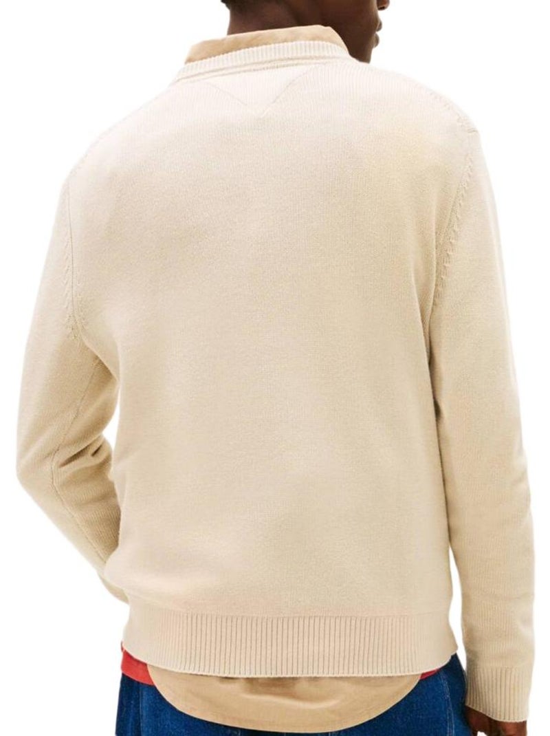 Pullover Uomo Tommy Hilfiger Beige - Kiabi