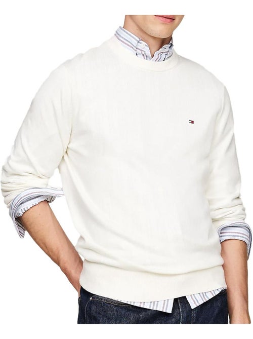Pullover Uomo Tommy Hilfiger Pima Cotone - Kiabi Pullover Uomo Tommy Hilfiger Pima Cotone - Kiabi