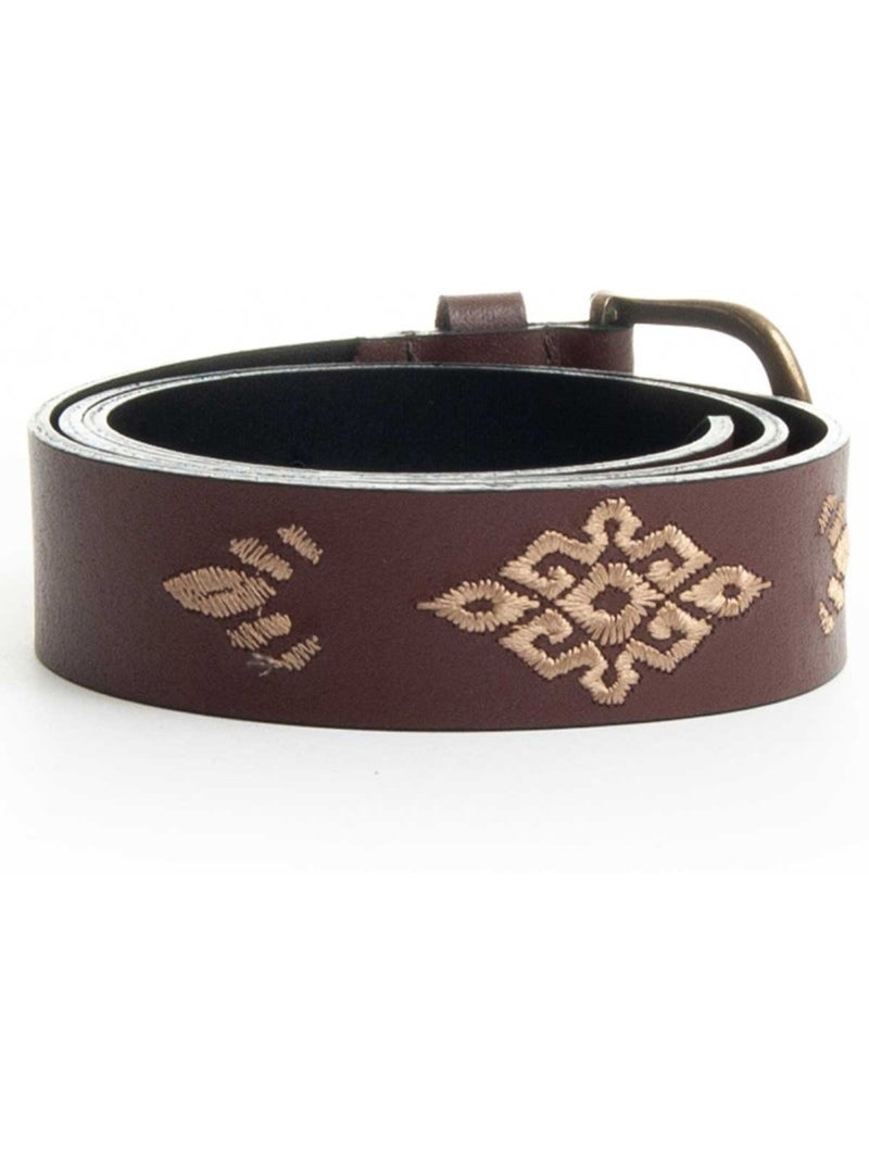 Purapiel Belts Bordbelt Marrone - Kiabi