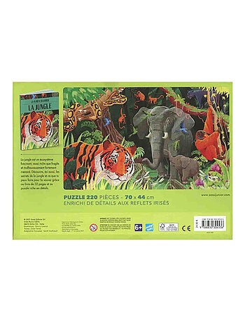Puzzle e libri - il pianeta in pericolo - la giungla | Sassi Junior