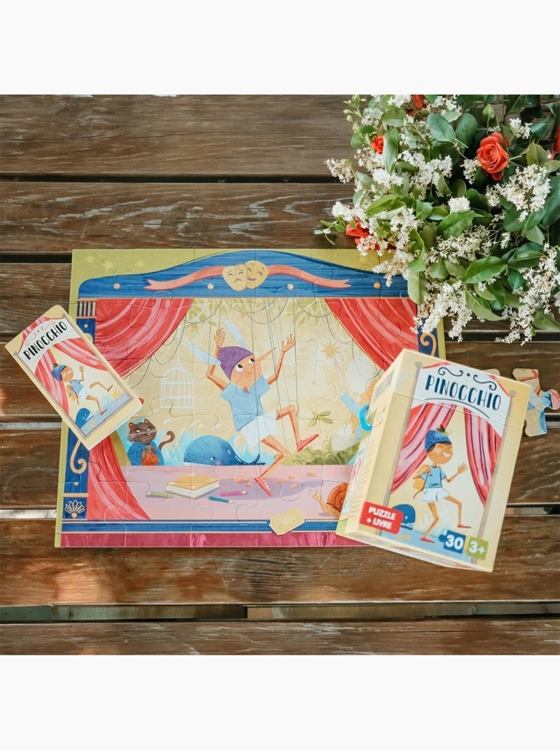 Puzzle e libro bambini pinocchio | sassi junior | sassi junior N/D - Kiabi