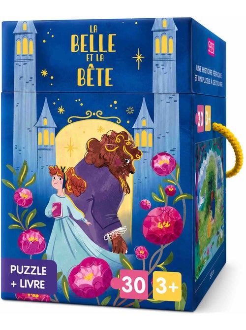 Puzzle e libro la bella e la bestia | Sassi Junior - Kiabi