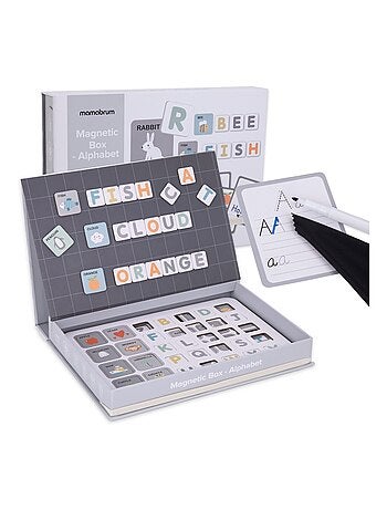 Puzzle Magnetico Educativo Lettere e Parole – Gioco Montessori Bambini 3+ in Scatola Libro