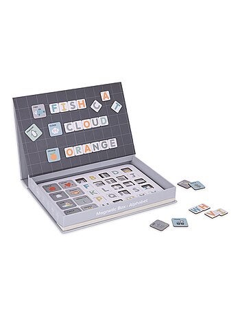 Puzzle Magnetico Educativo Lettere e Parole – Gioco Montessori Bambini 3+ in Scatola Libro