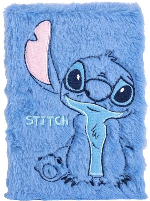 Quaderno A5 - Stitch - Disney - Copertina in peluche - Kiabi