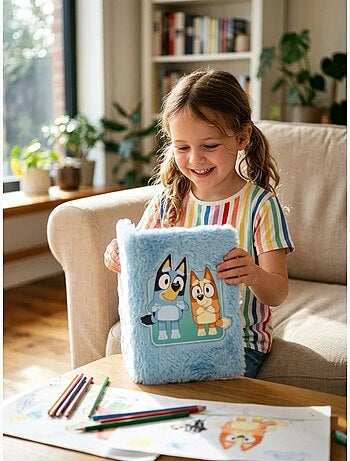 Quaderno peluche a5 copertina morbida bluey bbc studios