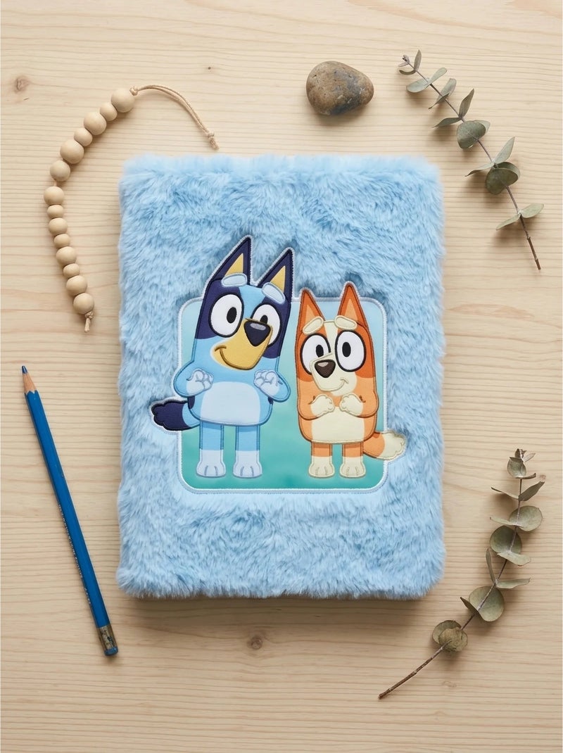 Quaderno peluche a5 copertina morbida bluey bbc studios Blu - Kiabi
