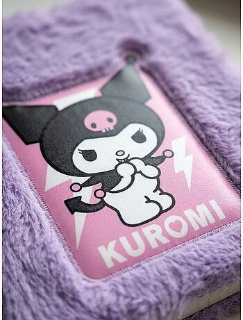 Quaderno peluche a5 copertina morbida kuromi sanrio