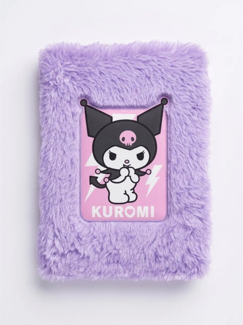 Quaderno peluche a5 copertina morbida kuromi sanrio - Kiabi