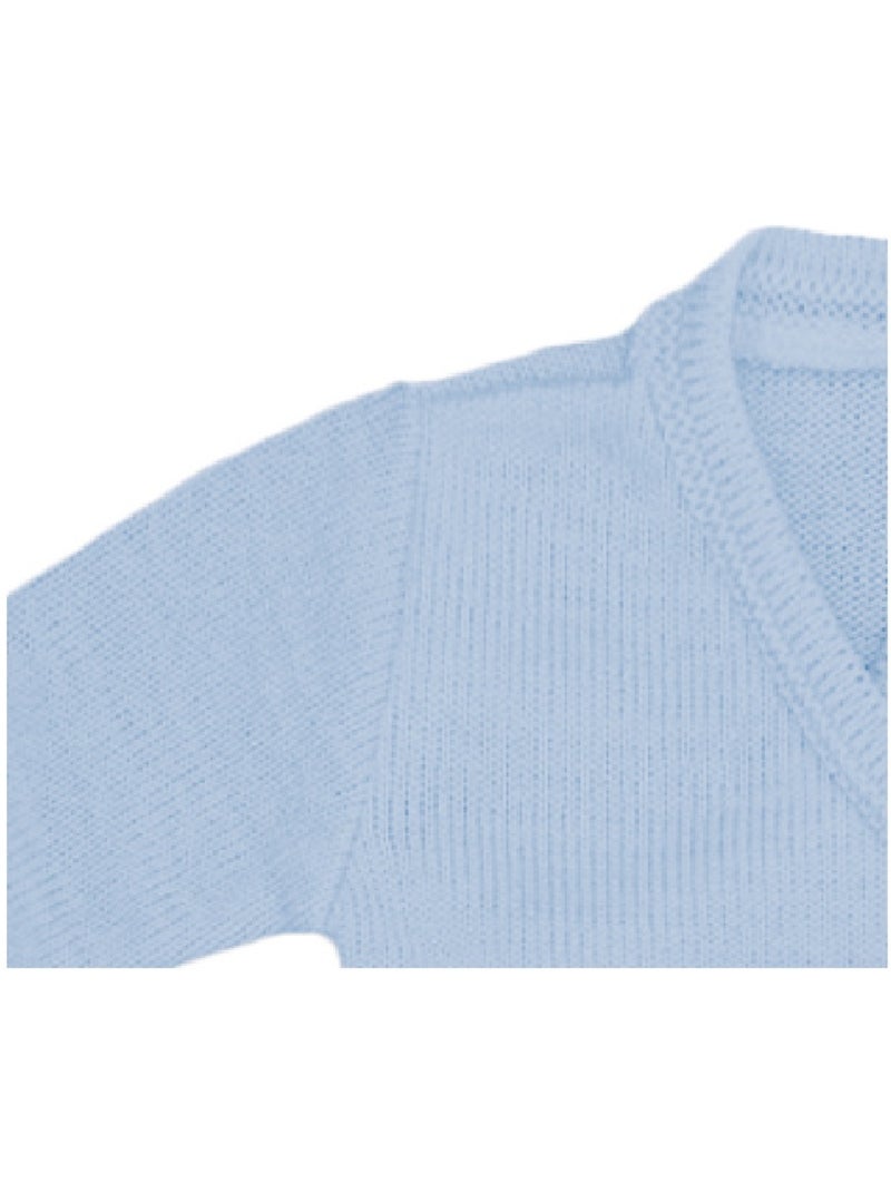 Questo cardigan lavorato a maglia di Les Chatounets Blu cielo - Kiabi