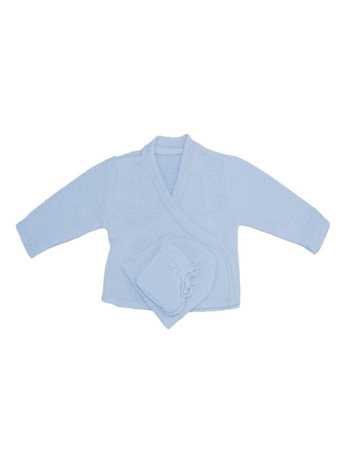 Questo set di cardigan, berretto e scarpine in maglia di Les Chatounets - Kiabi