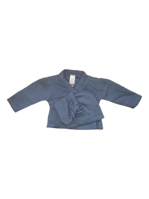 Questo set di cardigan, berretto e scarpine in maglia di Les Chatounets - Kiabi