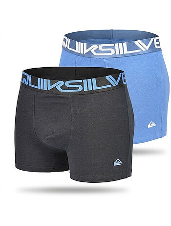 Quiksilver – Confezione 2 Boxer Uomo Cotone Stretch Comfort