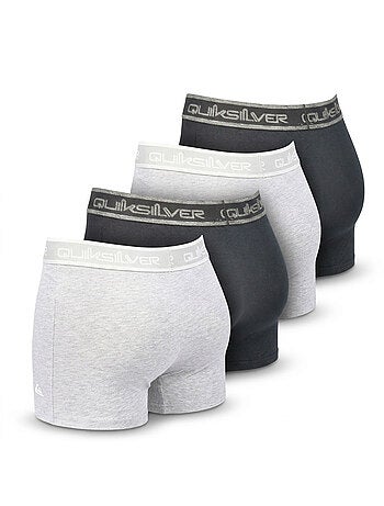 Quiksilver – Confezione 4 Boxer Uomo Comfort Cotone Stretch