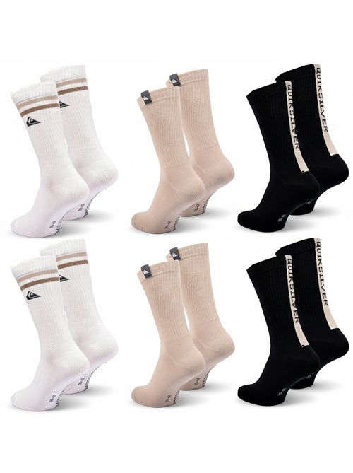 Quiksilver Confezione di calzini da uomo Crew Set da 6 paia Regular Lifestyle - Kiabi