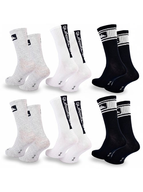 Quiksilver Confezione di calzini da uomo Crew Set da 6 paia Regular Lifestyle - Kiabi