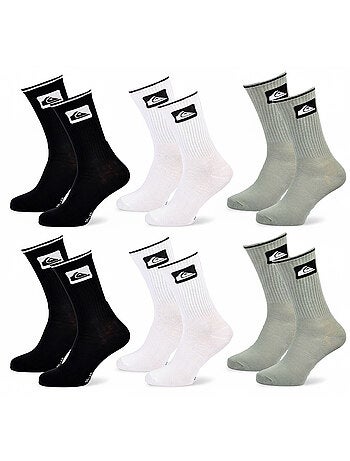 Quiksilver Confezione di calzini da uomo Crew Set da 6 paia Regular Lifestyle
