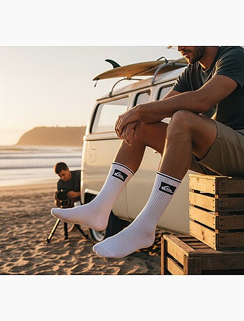 Quiksilver Confezione di calzini da uomo Crew Set da 6 paia Regular Lifestyle